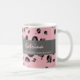 Bäst lärare tryck för Leopard för namn för Kaffemugg