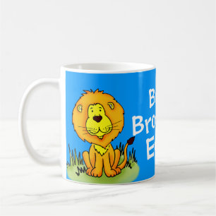 Bäst lejona blått för broder någonsin kaffemugg