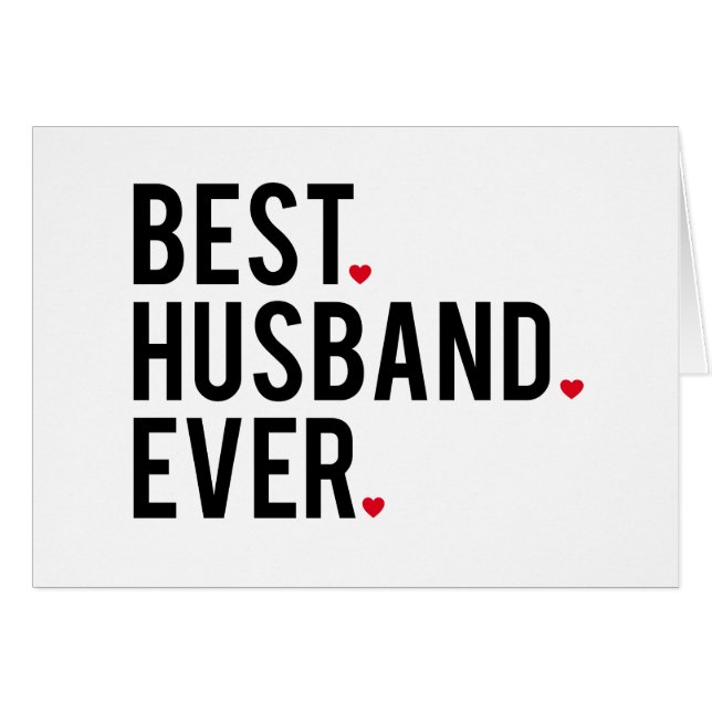 Bäst make någonsin hälsningskort (Framsidan Horizontal)