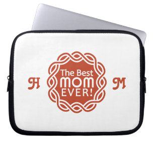 BÄST MAMMA anpassningsbar monogram laptop sleeve