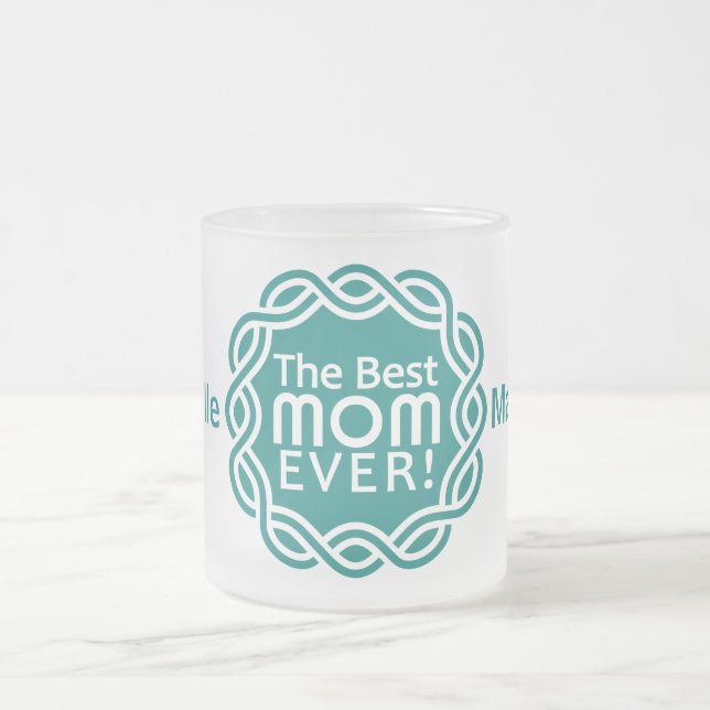 BÄST MAMMA anpassningsbar monogram mugg (Center)