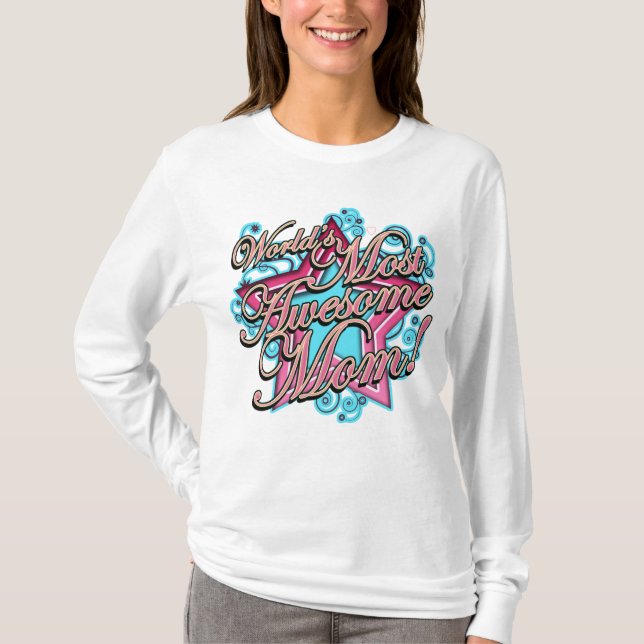 Bäst mamma för världar t shirt (Framsida)