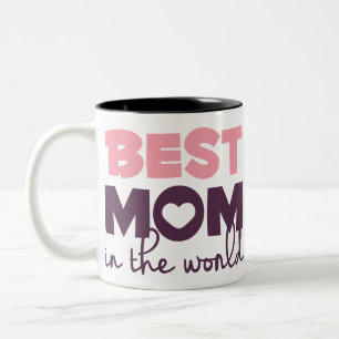 Bäst mamma i världen, mors dag gåva Två-Tonad mugg