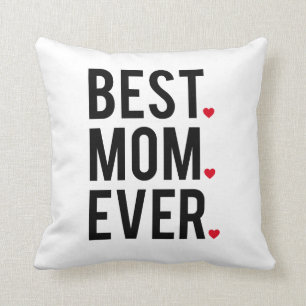 bäst mamma någonsin, ordkonst, textdesign, röda kudde