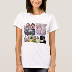 Bäst mamma någonsin! PersonligfotoCollage T Shirt