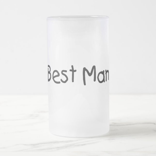 Bäst man (Blk) Frostat Ölglas (Center)