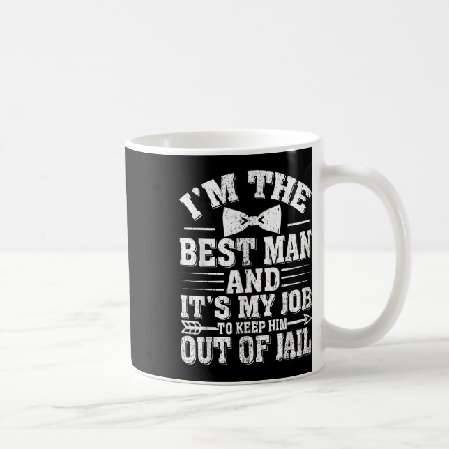 Bäst man Bröllop Trosspojkar Roligt Bröllop Sängli Kaffemugg (Höger)