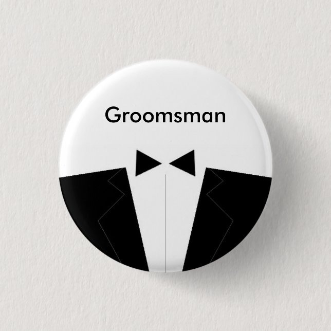 Bäst man eller Groomsman Knapp (Framsida)