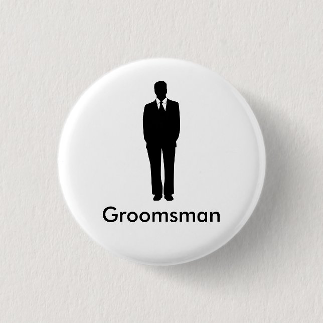 Bäst man eller Groomsman Knapp (Framsida)