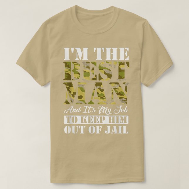 Bäst man fängelse möhippa kamouflage armé v t shirt (Design framsida)