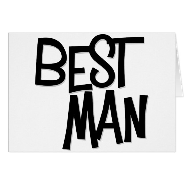 Bäst man för Hipster Hälsningskort (Framsidan Horizontal)