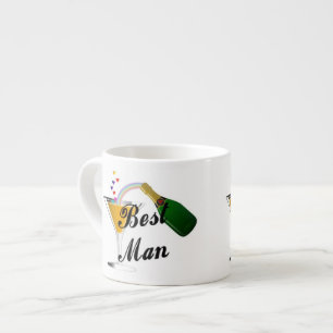 Bäst manchampagnerostat bröd espressomugg