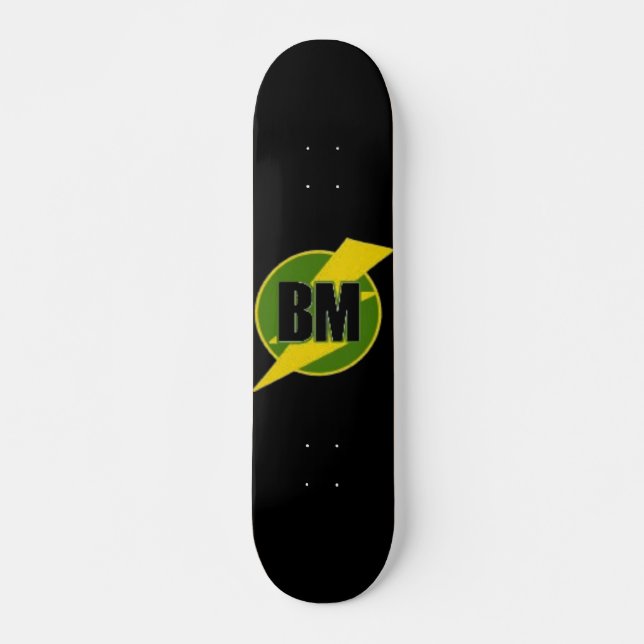 Bäst manSkateboard (BM) -- Svart Skateboard Bräda 20,5 Cm (Framsida)