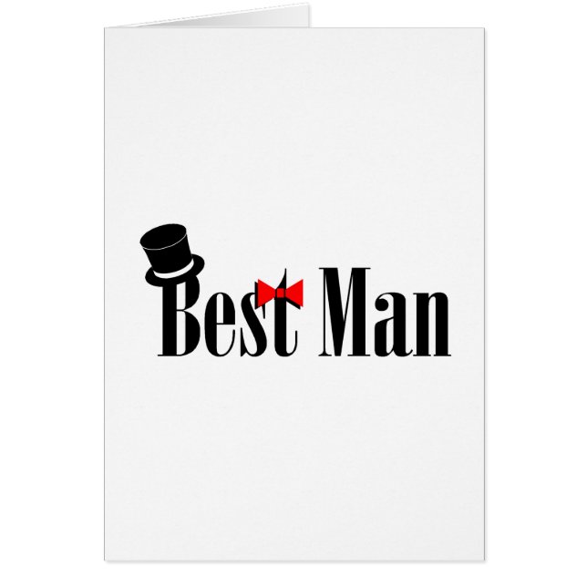 Bäst mantop hat hälsningskort (Framsidan)