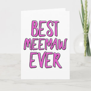 Bäst meemaw någonsin kort