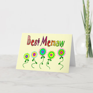 Bäst Memaw gåvor Kort