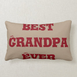 Bäst morfar någonsin, morförälderkärlekdekorativ lumbarkudde