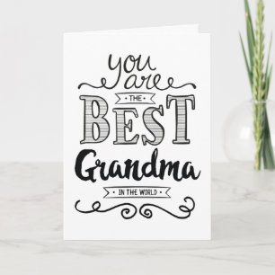Bäst mormor i världsfödelsedagen kort