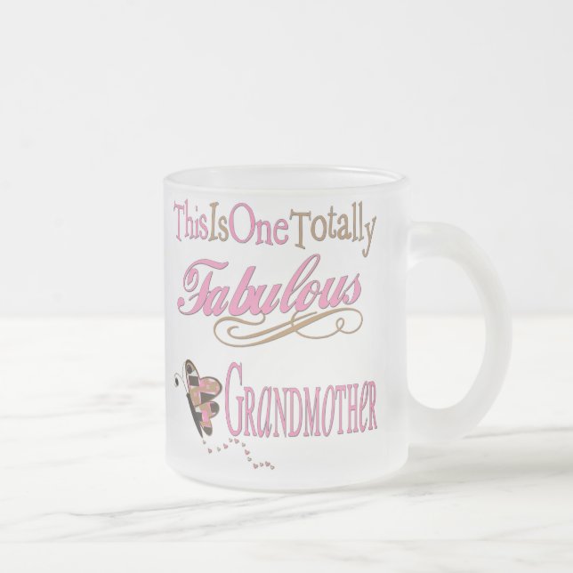 Bäst mormor någonsin frostad glasmugg (Höger)