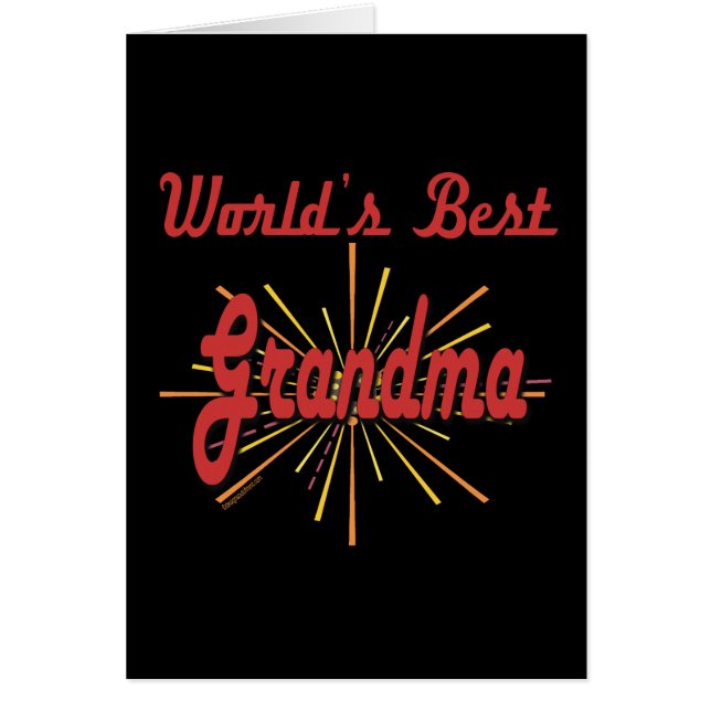 Bäst mormorgåvor hälsningskort (Framsidan)