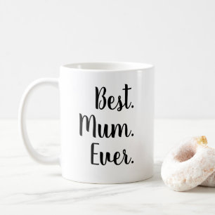 Bäst. Morsa. Aldrig. Skriptpenselbrev Kaffemugg