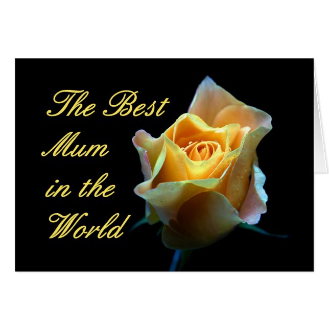 Bäst morsa i världen hälsningskort (Framsidan Horizontal)