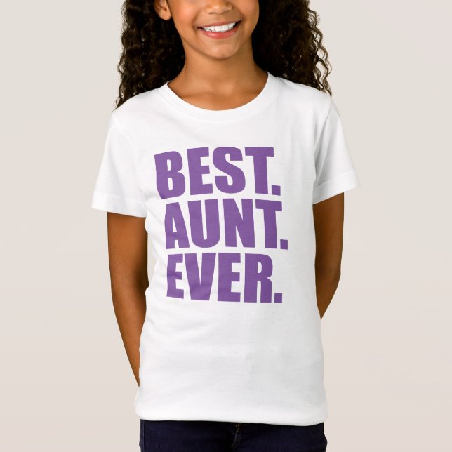 Bäst. Moster. Aldrig.(lila) T-shirt (Framsida)