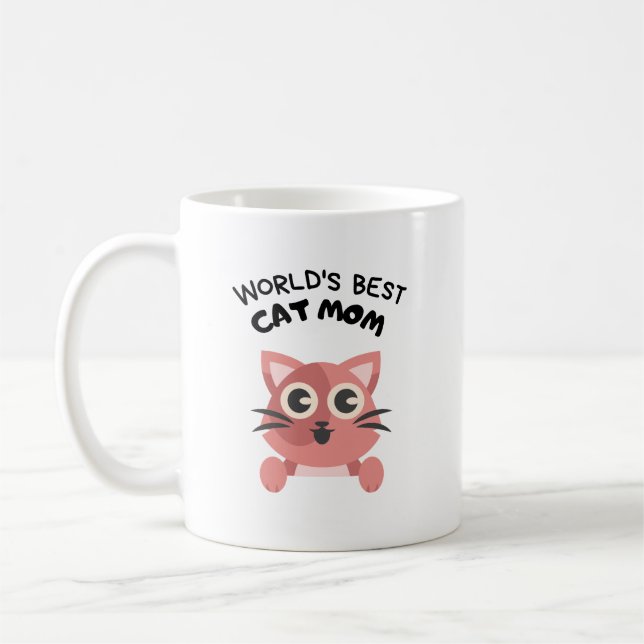 bäst någonsin katt mamma kaffemugg (Vänster)