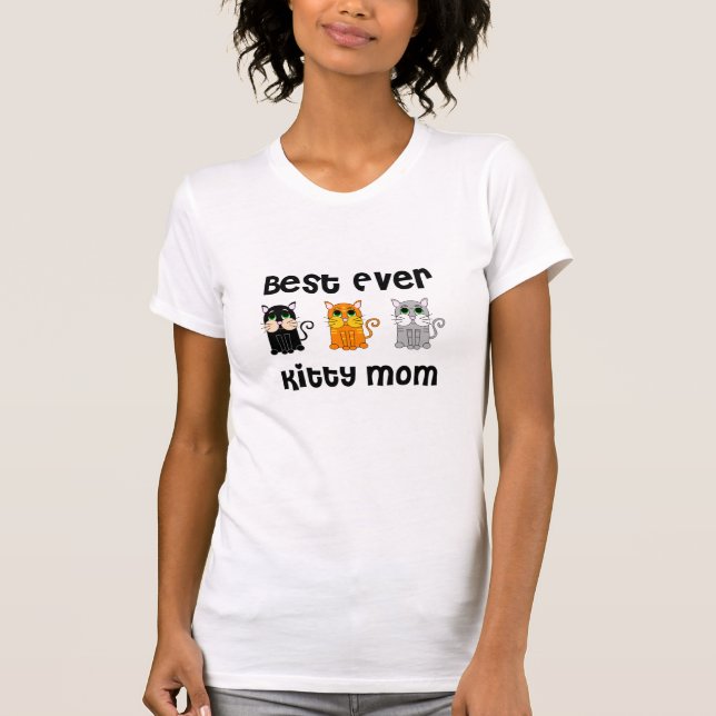 Bäst någonsin kattungemamma t-shirt (Framsida)