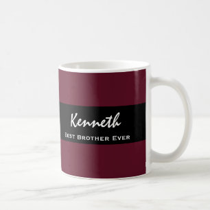 Bäst någonsin violett och svart broder kaffemugg