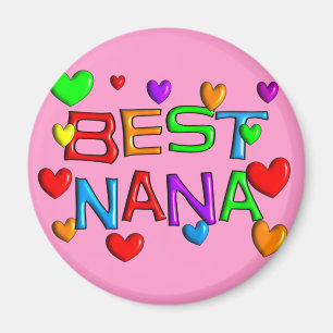 Bäst Nana T-tröja & gåvor Magnet