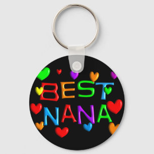 Bäst Nana T-tröja & gåvor Nyckelring