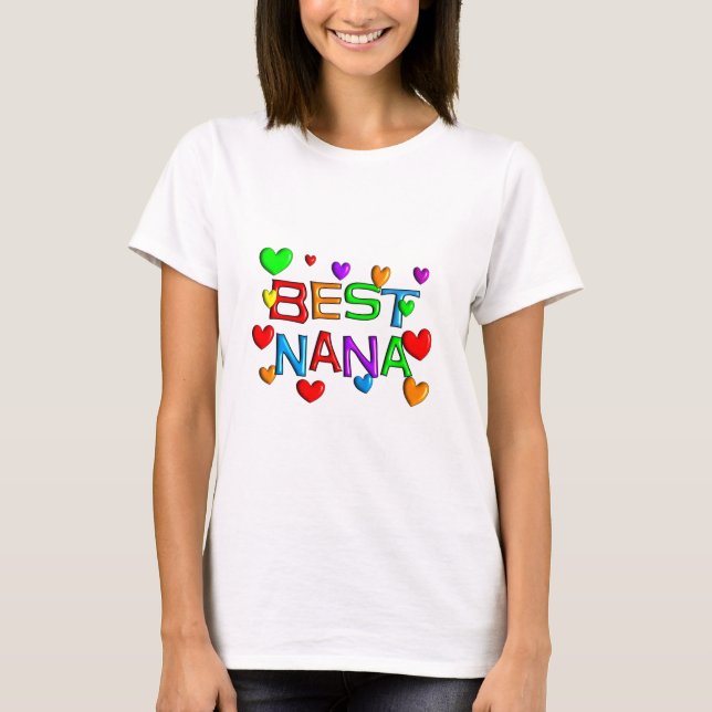 Bäst Nana T-tröja & gåvor Tee Shirt (Framsida)