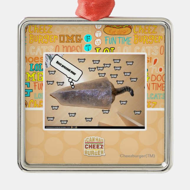 Bäst närvarande evur julgransprydnad metall (Framsidan)