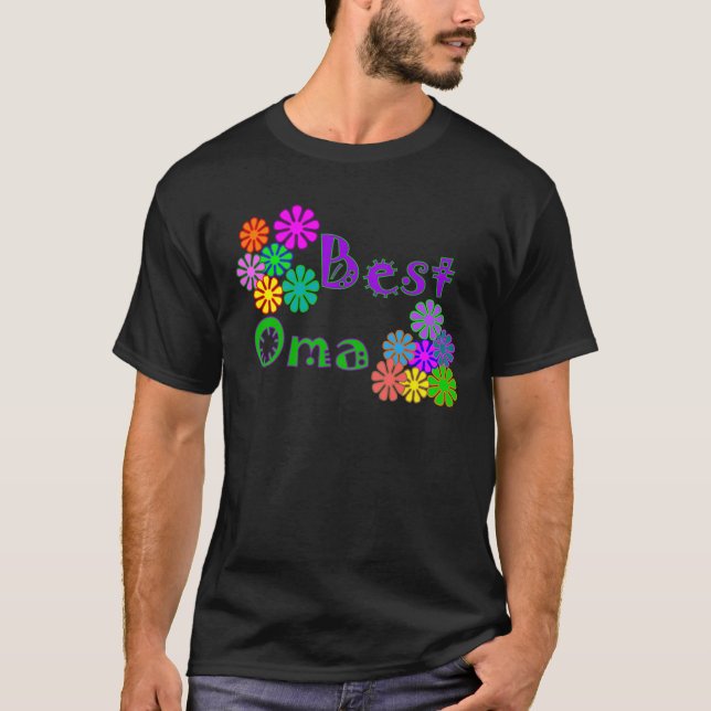 Bäst Oma mors daggåvor T-shirt (Framsida)