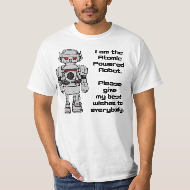 Bäst önskemål från den atom- drev leksakroboten t-shirt (Framsida)