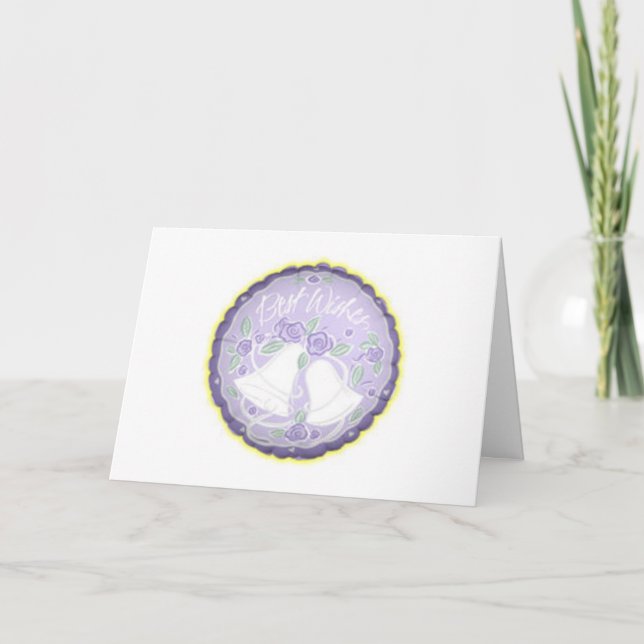 Bäst önskemålbröllopkort kort (Framsida)