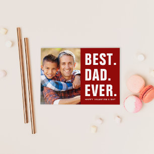 Bäst. Pappa. Aldrig. Alla hjärtans dag - fotokort