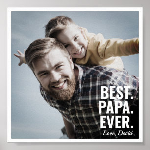 Bäst. Pappa. Aldrig. Fars dag Photo Poster