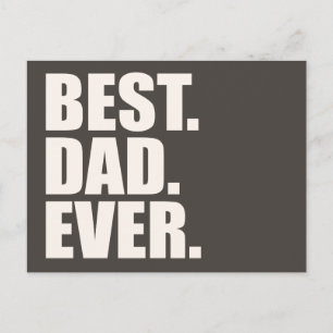 Bäst. Pappa. Aldrig. Vykort