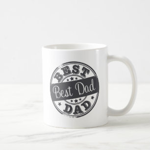 Bäst pappa - det rubber frimärket verkställa - kaffemugg