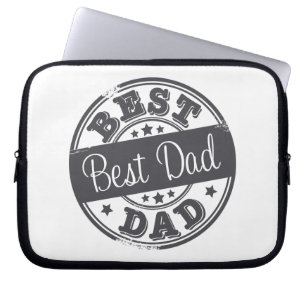Bäst pappa - det rubber frimärket verkställa - laptop fodral