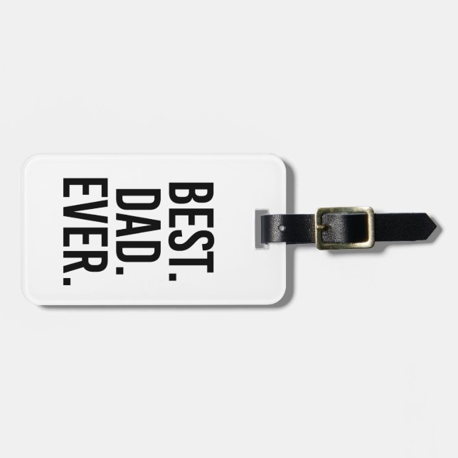 Bäst. Pappa. Ever. Bagagebricka (Horisontell Framsida)