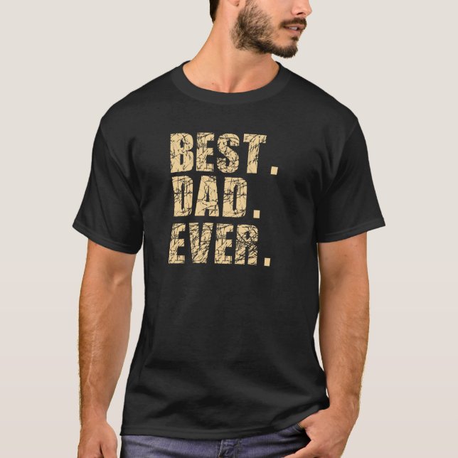 Bäst pappa någonsin (beigen) t-shirt (Framsida)