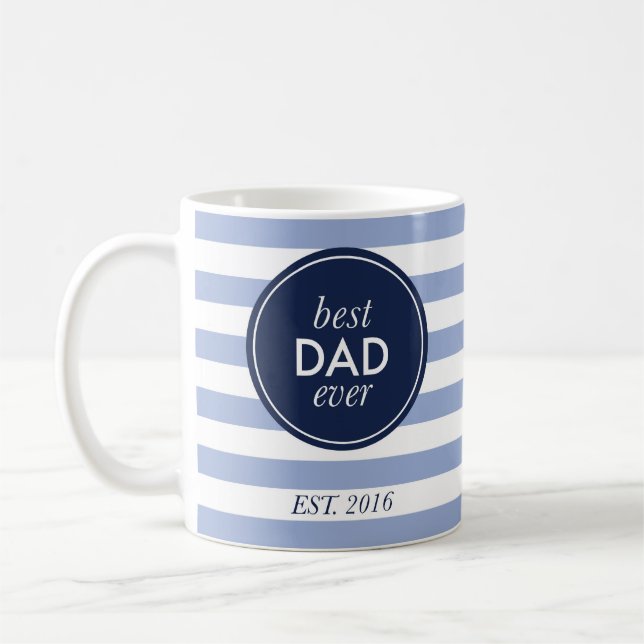 bäst pappa någonsin est. 2016 kaffemugg (Vänster)