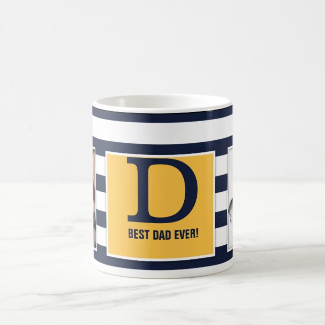 Bäst pappa någonsin! Med det moderna fotoet och Kaffemugg (Center)