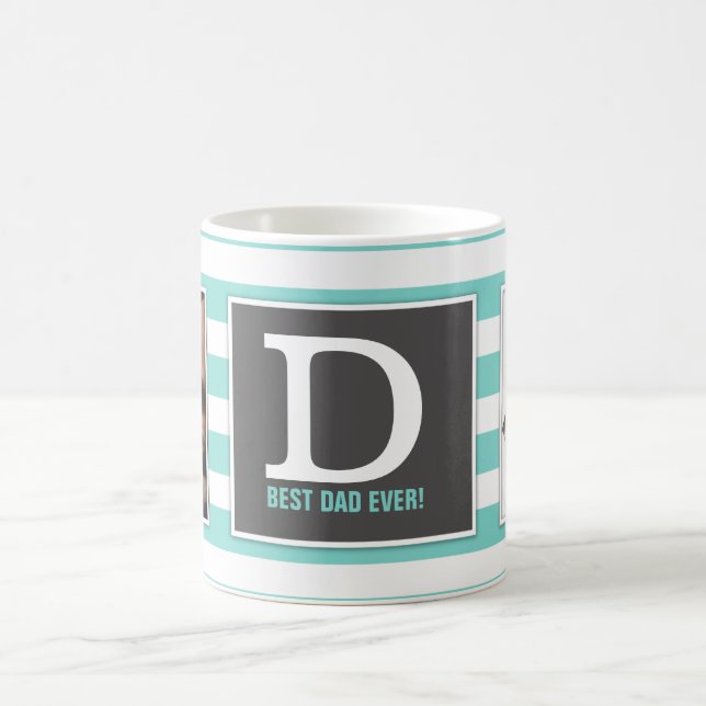 Bäst pappa någonsin! Med det moderna fotoet och Kaffemugg (Center)