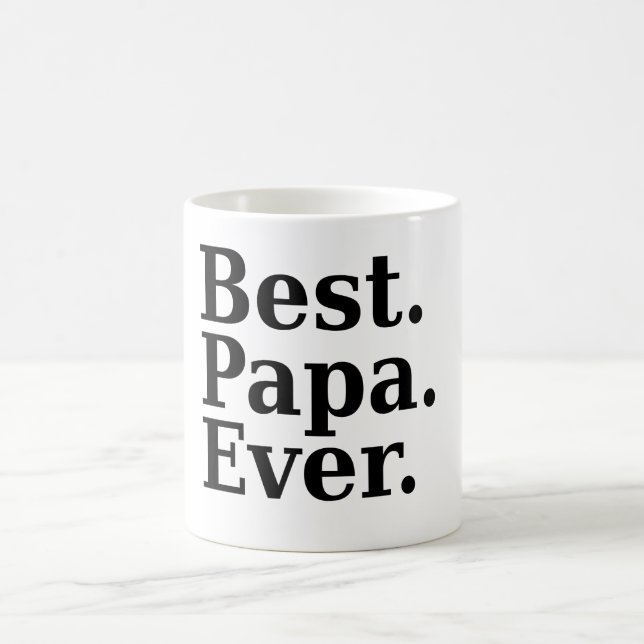 Bäst. Pappa. Någonsin. (svart) Kaffemugg (Center)