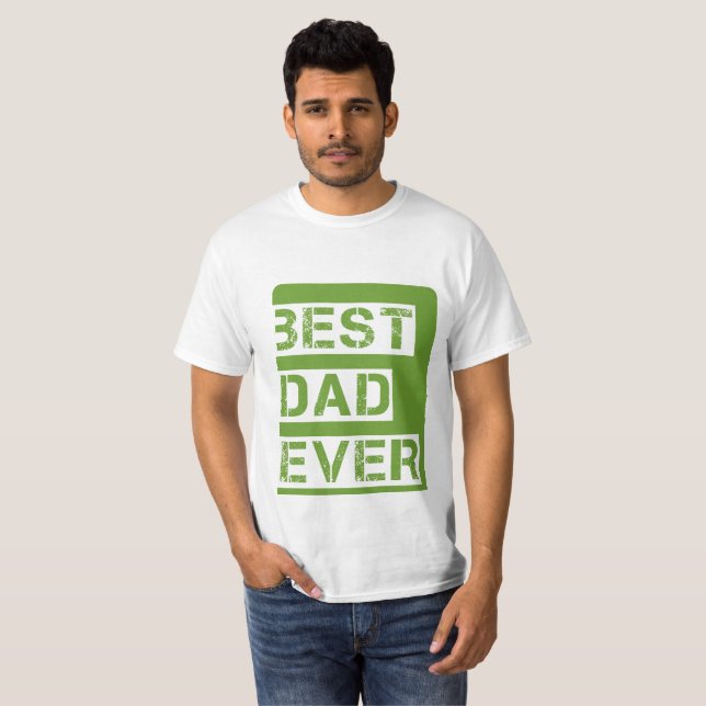 Bäst pappa NÅGONSIN Tee Shirt (Hel framsida)