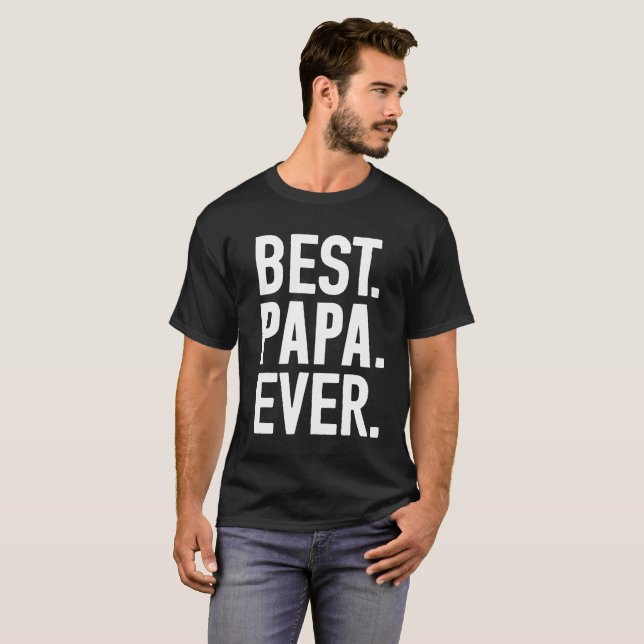 Bäst pappa någonsin tee shirt (Hel framsida)